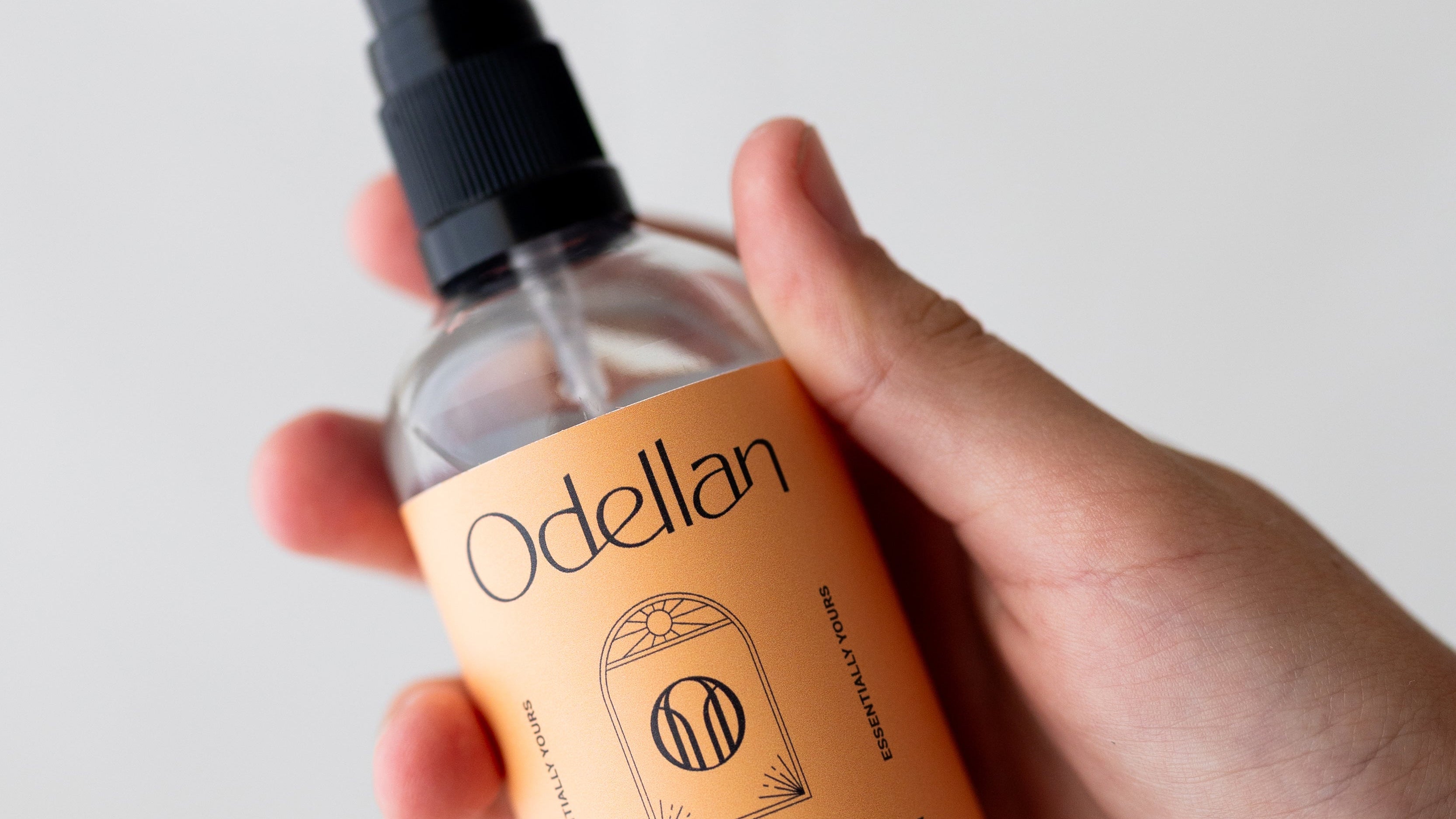 Child applying magnesium spray at bedtime